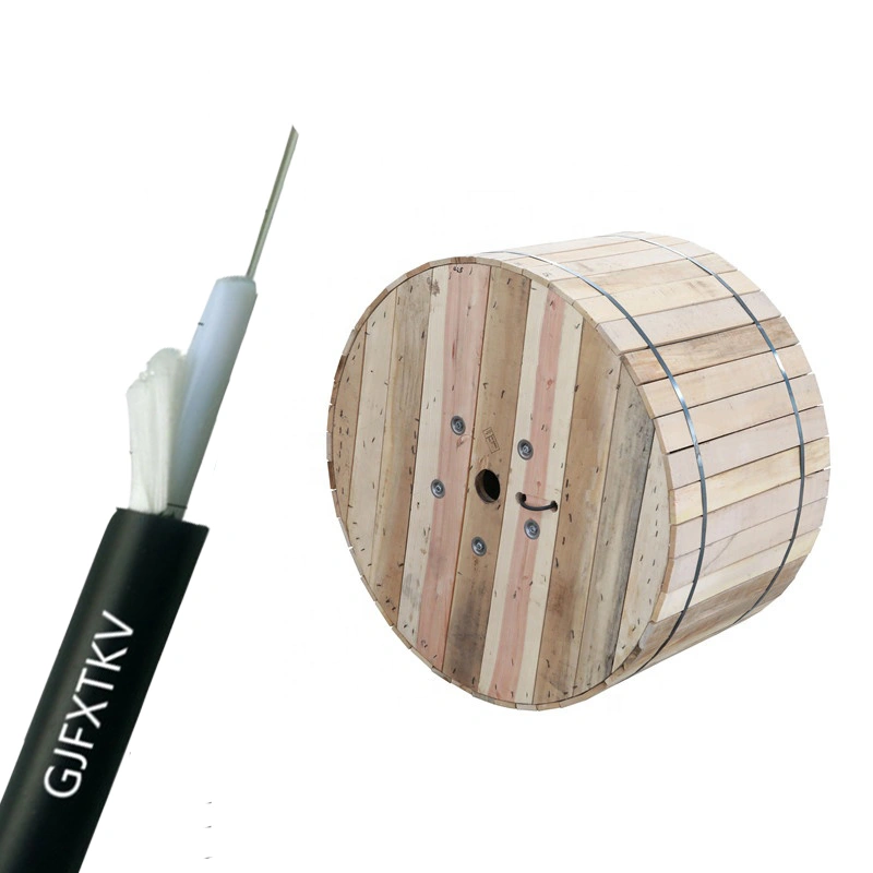 1~144 core aerial drop multimode fiber optic cable price per meter with PE or LSZH jacket